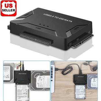 USB 3.0 IDE-SATA Converter 5GBPS High Speed USB-Sata-3 Adapter For 2.5 3.5 Kõvaketta-HDD-SSD Converter IDE SATA Adapter
