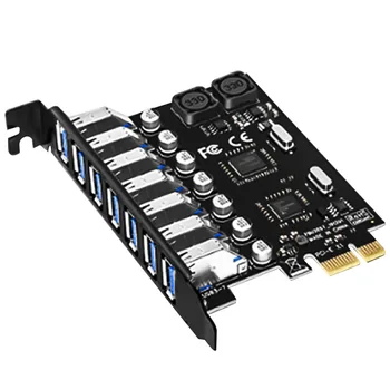 USB 3.0 PCI-E Expansion Card Adapter 7 Pordid USB 3.0 Hub Adapter Välise Controller PCI-E Extender PCI Express Kaardi jaoks Töölaual 146381