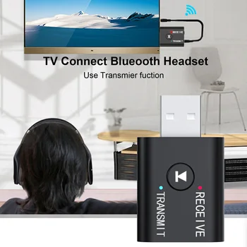 USB-5.0 Bluetooth Vastuvõtja AUX Adapter 3.5 mm Audio Jack Stereo Traadita Saatja Sülearvuti TV PC autovarustus