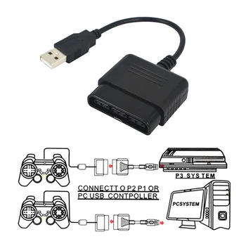 USB-Adapter Converter Kaabel Mängude Töötleja PS2 PS3 PC videomäng Tarvikud Controller Adapter