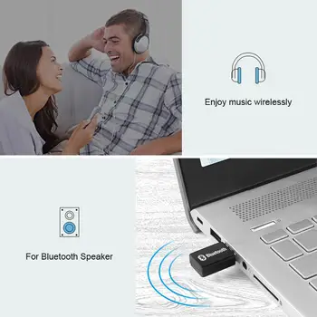 USB-Bluetooth-5.0 Arvuti Audio Transmitter Kaasaskantavad Juhtmeta Stereo-Audio-Adapter PC-Arvuti Bluetooth-Kõlarid