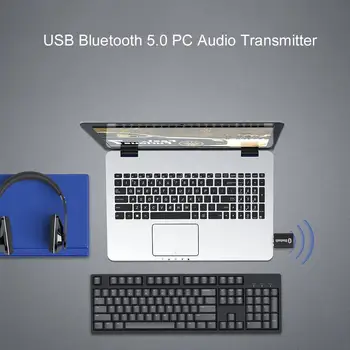 USB-Bluetooth-5.0 Arvuti Audio Transmitter Kaasaskantavad Juhtmeta Stereo-Audio-Adapter PC-Arvuti Bluetooth-Kõlarid