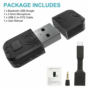 USB-Bluetooth Adapter BT 5.0 Traadita Kõrvaklapid Kõlari Heli-Vastuvõtja, Saatja Sisseehitatud MicFor PS5/PS4/Nintendo Lüliti/TK Uued 143116