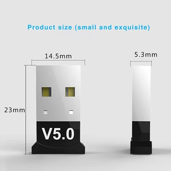 USB-Bluetooth-Adapterid 5.0 Juhtmeta USB Arvuti Adapter Audio-Vastuvõtja, Saatja Dongles Sülearvuti Kõrvaklapid Mini Saatja