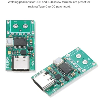 USB-C PD2.0/3.0 DC Converter Toide Moodul Peibutamist Fast Eest Vallandada Valimisjaoskonna Valijate Detektor Tester(ZY12PDN)