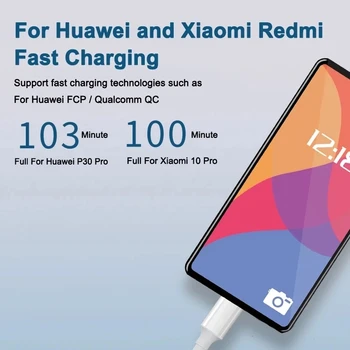 USB-C-USB-C Kaabel või C-Tüüpi PD 100W Jaoks Xiaomi Redmi Lisa 10 Pro Huawei Samsung Kiire Laadimine Mobiiltelefoni Kaablid Data Sync Cord