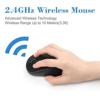 USB Juhtmeta hiir, 2000DPI Reguleeritav Vastuvõtja Optiline Arvuti Hiir, 2.4 GHz Ergonoomilised Hiired, Laptop ARVUTI Hiir 36908