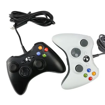 USB-Kaabel-Gamepad For Xbox 360 Kontrolleri Kahekordne Vibratsioon Juhtnuppu Mando Microsoft XBOX 360 Windows 7 8 10 PC Game Controller