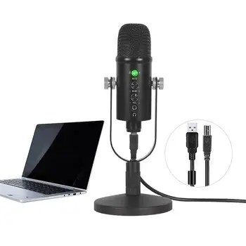 USB-Kondensaator Mikrofon Professional Koju Stuudio Salvestus Microfone Sülearvuti Karaoke Microfono Jaoks Tõmblema Mängude Streaming