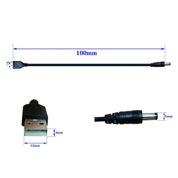 USB-Liides DC 100CM Ühendus Kaabel MCU Võimsuse regulaator Pistiku Suhtes Kohaldatavad LED DC Jack Intelligentne Kontroller