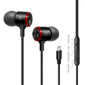 USB Tüüp C Kõrva Earbuds Kõrvaklapid Mikrofoniga Bass täiesti uued ja Volume Control Google Pixel 2/XL Xiaomi 107770