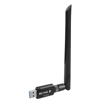 USB WiFi Adapter 1200Mbps 2.4 GHz 5.8 GHz WiFi Antenn Dual Band 802.11 AC Mini Traadita arvutivõrgu Kaardi Vastuvõtja 125256