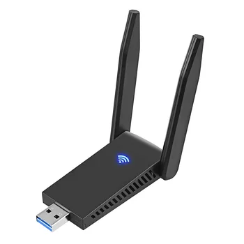 USB Wifi Adapter 1300Mbps 2.4 GHz 5.8 GHz Wifi Vastuvõtja Traadita Võrgu Kaart koos USB 3.0 Liides Antenni Adapter