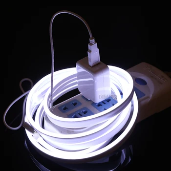 USB-paindlik neoon lamp seil rohr Kodu kaunistamiseks DIY kuju, Värv vikerkaar Neoon led valgus app 5V WS2812B Smart 5050 RGB 94369