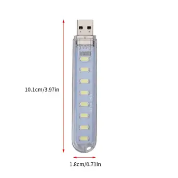 USB Öö Kerge Kaasaskantav Valgus 3000K 7000K Läbipaistev USB Lamp Arvuti Sülearvuti Valge Valgusega Led-lampe 5 V Toide 141098