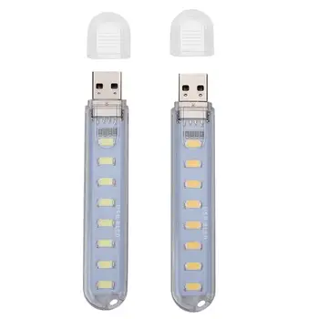 USB Öö Kerge Kaasaskantav Valgus 3000K 7000K Läbipaistev USB Lamp Arvuti Sülearvuti Valge Valgusega Led-lampe 5 V Toide