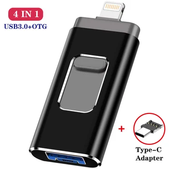 USB3.0 OTG Usb Flash Drive jaoks iphone12 16gb 32gb 64gb 128gb Pendrive ios-i / tüüp c / micro-USB-Nutitelefoni Memory Stick 256gb 142048