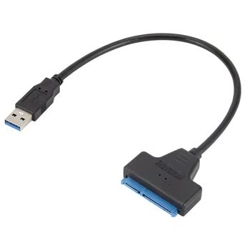 USB3.0 SATA-kaabel-SATA-3 USB 3.0 arvuti kaabel, adapter, USB-liides SATA adapter kaabel toetab 2.5 tolline SSD HDD kõvaketas