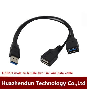 USB3.0 pikendusjuhe meeste ja naiste saab ühendada kõvaketta võrgu kaart USB-meeste ja naiste kaks-ühes-kaabel 160753
