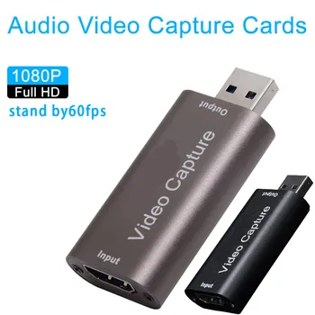 UUS Mini 4K Video Capture Card 1080P HDMI-Ühilduva USB-Mängu Salvestamine Kast PS4 Mäng Videokaamera Salvestuse Live Streaming