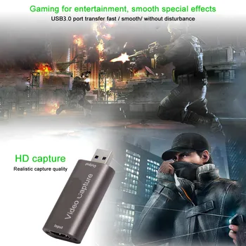 UUS Mini 4K Video Capture Card 1080P HDMI-Ühilduva USB-Mängu Salvestamine Kast PS4 Mäng Videokaamera Salvestuse Live Streaming