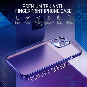UUS Premium TPÜ Anti-sõrmejälgede eest iPhone12 Case for iPhone 12 Pro Max iPhone 12 Mini Juhul