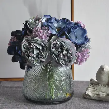 UUS Põhjamaade Pojeng Kimp Anemone Pulmad Pruudi Kimp Kunstlik Siidist Lilled DIY Külalisteraamatusse Flores Artificiales Tuba Decor 1tk