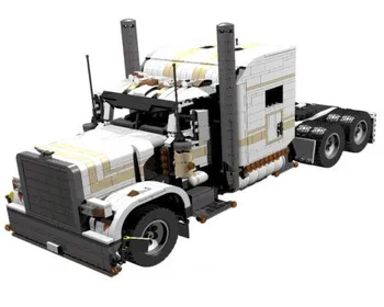 UUS tehnoloogia ehitusplokk, KES tanki haagis haagis dump truck puldiga assamblee väike graanul auto mänguasi poiss kingitus 4744