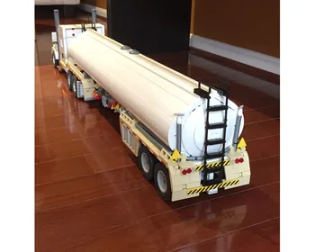 UUS tehnoloogia ehitusplokk, KES tanki haagis haagis dump truck puldiga assamblee väike graanul auto mänguasi poiss kingitus