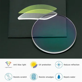 UV-Kaitseks Anti Sinine Valgus Retsepti Läätsed Photochromic Lühinägevus Hyperopia Prillidega Objektiivi Optilised Prillid Etendus