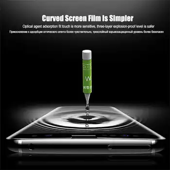 UV-Vedelik Kaardus Täis Liimi Karastatud Klaasist Samsung Galaxy S8 S9 S10 Pluss S20 S21 Ultra Lisa 8 9 10 20 Screen Protector Film 129931