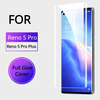 UV-Vedelik Täielikult Liimiga Katta Klaasi OPPO Reno5 Pro Plus 5G Screen Protector Kaardus Karastatud Klaas RENO 5 on Pro+ Ultra Clear 72237