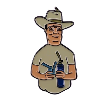 Uimastav Festival Sõle Hank Hill cartoon Meem Emailiga Pin-koodi