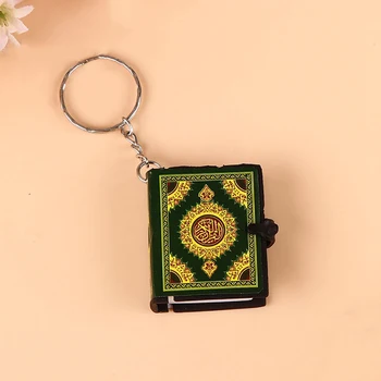 Unisex Moslemi Nippu Mini Koraan, Araabia Ripats Võtmehoidja Kott Auto Rippus Võtmehoidja Ark Koraan Raamat Jeesuse Risti Võtmehoidja Usulise