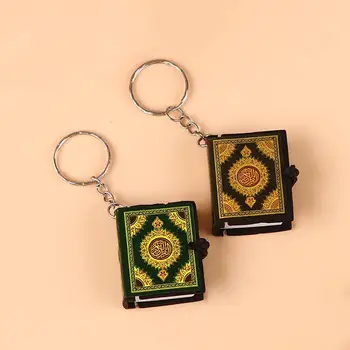 Unisex Moslemi Nippu Mini Koraan, Araabia Ripats Võtmehoidja Kott Auto Rippus Võtmehoidja Ark Koraan Raamat Jeesuse Risti Võtmehoidja Usulise