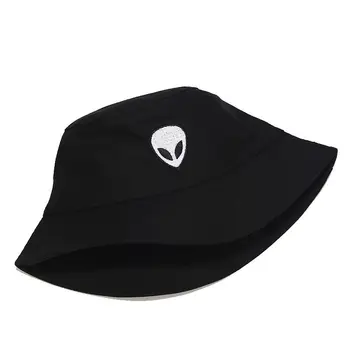 Unisex Tikitud Välismaalase Kokkupandav Kopp Müts Väljas Päike Müts Must Valge Tänava Travel Beach Kalamees Mütsid Meeste ja naiste Müts 160667