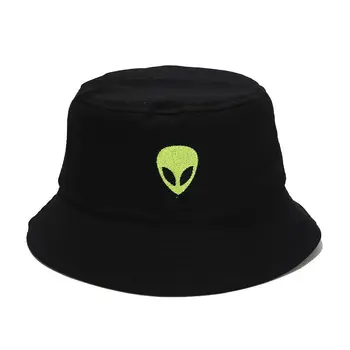 Unisex Tikitud Välismaalase Kokkupandav Kopp Müts Väljas Päike Müts Must Valge Tänava Travel Beach Kalamees Mütsid Meeste ja naiste Müts