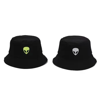 Unisex Tikitud Välismaalase Kokkupandav Kopp Müts Väljas Päike Müts Must Valge Tänava Travel Beach Kalamees Mütsid Meeste ja naiste Müts