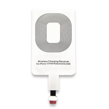 Universaalne Juhtmeta Laadija Vastuvõtja Qi Induktsiooni Laadimise Adapter Iphone 7 6 6S 5 QI Pad Dock Connector IOS Telefoni Lisaseade