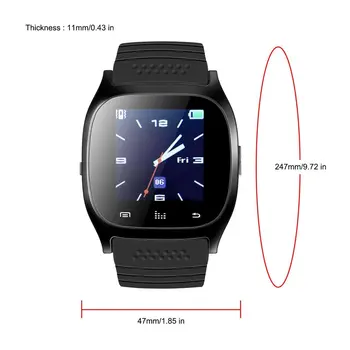 Update M26 Traadita Bluetooth-V4.0 Smartwatch Smart Randme Elektroonilised Kellad Sünkrooni Telefoniga Mate For IOS-Apple iPhone, Android Telefonid