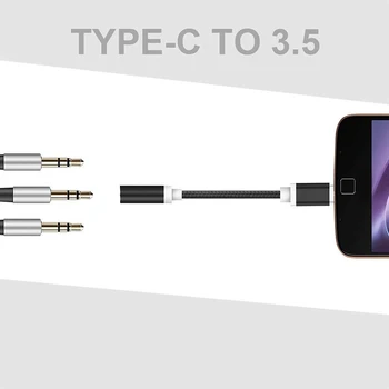 Usb-Tüüp C-3,5 mm Aux Adapter Kõrvaklappide Adapter Usb-C Jack Audio Kaabel Oneplus 8t 8 Samsung S20 XiaoMi HuaWei Letv 2 2pro 14657
