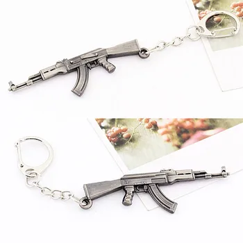 Uudne Relv Relv Võtmehoidja CF Relv AK47 Mode Ripats võtmehoidja Chaveiro Key Omanike võtmehoidja Meeste Kingitused Suurus 6cm 73338