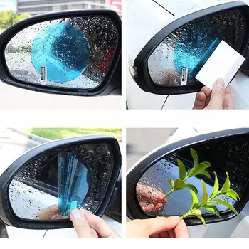 Uued 2tk Auto päikese vari Rearview Mirror Vihma Kile Akna Tint, mis Hõlmab Film Tagurdamise Peegel Nano Veekindel Film autod