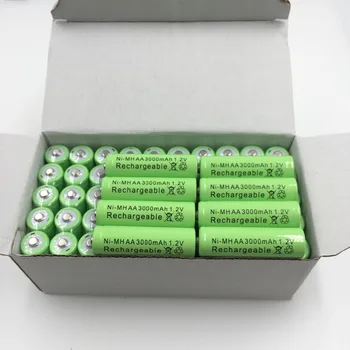 Uued AA bateray recargable 3000 mAh 1,2 V alcalinas AA batera recargable de la batera para la Luz led juguet