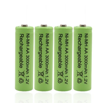 Uued AA bateray recargable 3000 mAh 1,2 V alcalinas AA batera recargable de la batera para la Luz led juguet