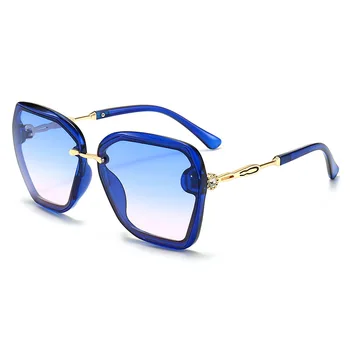 Uued Kassi Silmade Päikeseprillid Naistele Luksus Brändi Disaini Peegel Objektiiv Vintage päikeseprillid Rose Gold Metal UV400 oculos