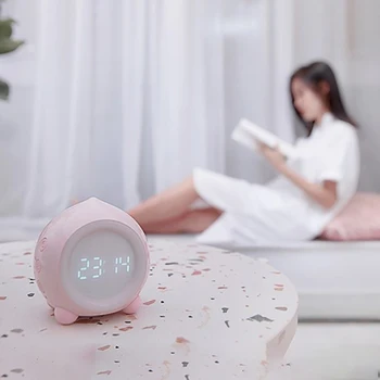 Uued Vee Tilk Kuju Intelligentne hääljuhtimine Taimer Öö Valguses Alarm Clock Speaker Laste Mini Digitaalne Kell