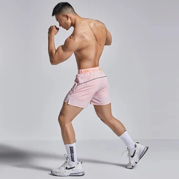 Uued meeste lühikesed püksid suvel treenimise kiire kuiv väljas töötab teostada hingav fitness mees-püksid pingul talje lühikesed püksid