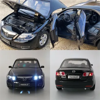 Uus 1/32 JKM Jaoks Mazda 6 Diecast Auto Mudel Lapsed Poisid Tüdruk, Mänguasjad, Kingitused Punane/Valge/Must/Hõbe Mängida Display Metallist,Plastikust