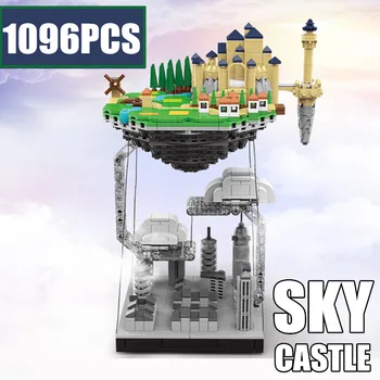 Uus 1096PCS Ideid Filmi Seeria Magic Castle Tensegrity üle Taeva Skulptuurid Anti Gravitatsiooni ehitusplokk Tellised Mänguasi Lapsele Kingitus 19068